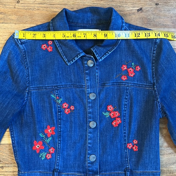 Madewell Cherry Blossom Denim Dress - Picture 4 of 11